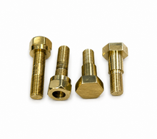 Load image into Gallery viewer, Royal Enfield Motorcycle Handle Bar Brass clip with Stud and bolt kit