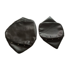 Load image into Gallery viewer, Royal Enfield Classic 350 Reborn Black Cover Seat Cover with Foam Cushioning and buttons