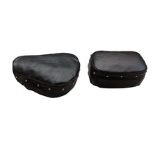 Load image into Gallery viewer, Royal Enfield Classic 350 Reborn Black Cover Seat Cover with Foam Cushioning and buttons