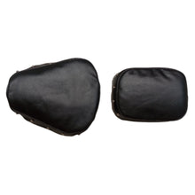 Load image into Gallery viewer, Royal Enfield Classic 350 Reborn Black Cover Seat Cover with Foam Cushioning and buttons