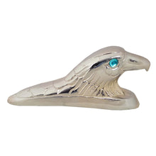 Load image into Gallery viewer, Royal Enfield Classic Front Mudguard Aluminum chrome plated Eagle head with Blue eyes