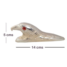 Load image into Gallery viewer, Royal Enfield Motorcycle Front Mudguard mounted Aluminum chrome plated Eagle head with Red eyes