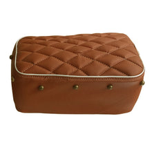 Load image into Gallery viewer, Royal Enfield Classic 350  and 500 cc Light Brown /Tan Seat cover with Foam Cushioning and buttons