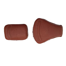 Load image into Gallery viewer, Royal Enfield Classic 350  and 500 cc Tan/Light brown Seat cover with Foam Cushioning and buttons