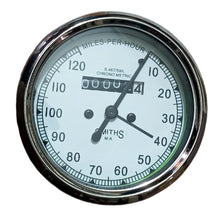Load image into Gallery viewer, Bullet Motorcycle Smith Speedometer White Dial with Miles Indicator