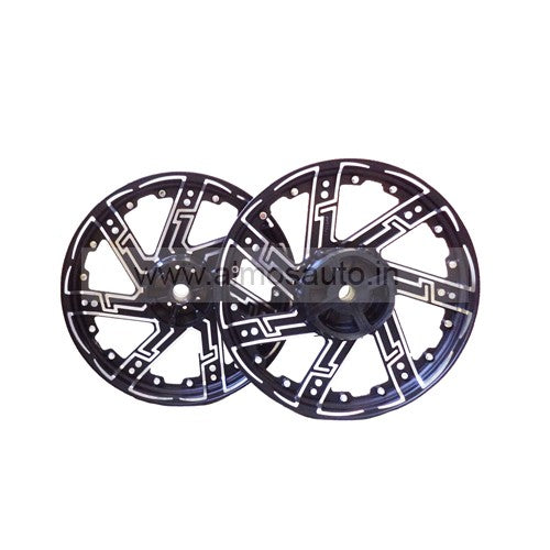Royal Enfield 7 Spokes Double Disc Front & Rear Alloy Wheel for Classic 350 & 500