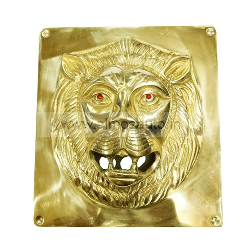 Royal Enfield Motorcycle Lion Face Battery Cover Plate Almos Auto