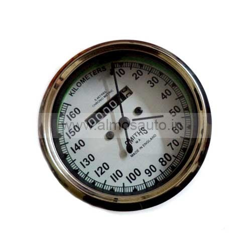 Bullet Motorcycle Smith Speedometer White Dial