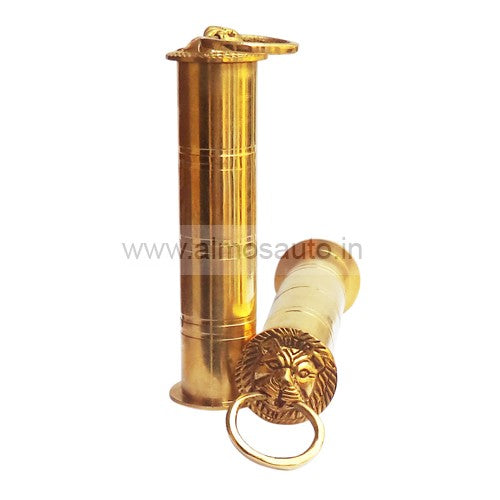 Royal Enfield Motorcycle Brass Handle Grip Cover Lion Kada