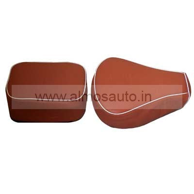 Light Brown Split Seat Cover with foam  for Royal Enfield Classic  350cc & 500cc Motorcycle