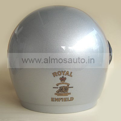 Royal enfield best sale helmet silver colour