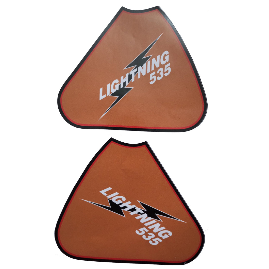 Royal Enfield Lightning 535 Tool Box sticker set Golden