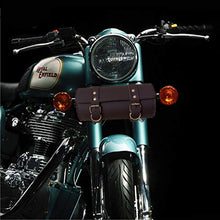 Load image into Gallery viewer, Royal Enfield Bike Tool Bag Brown Button
