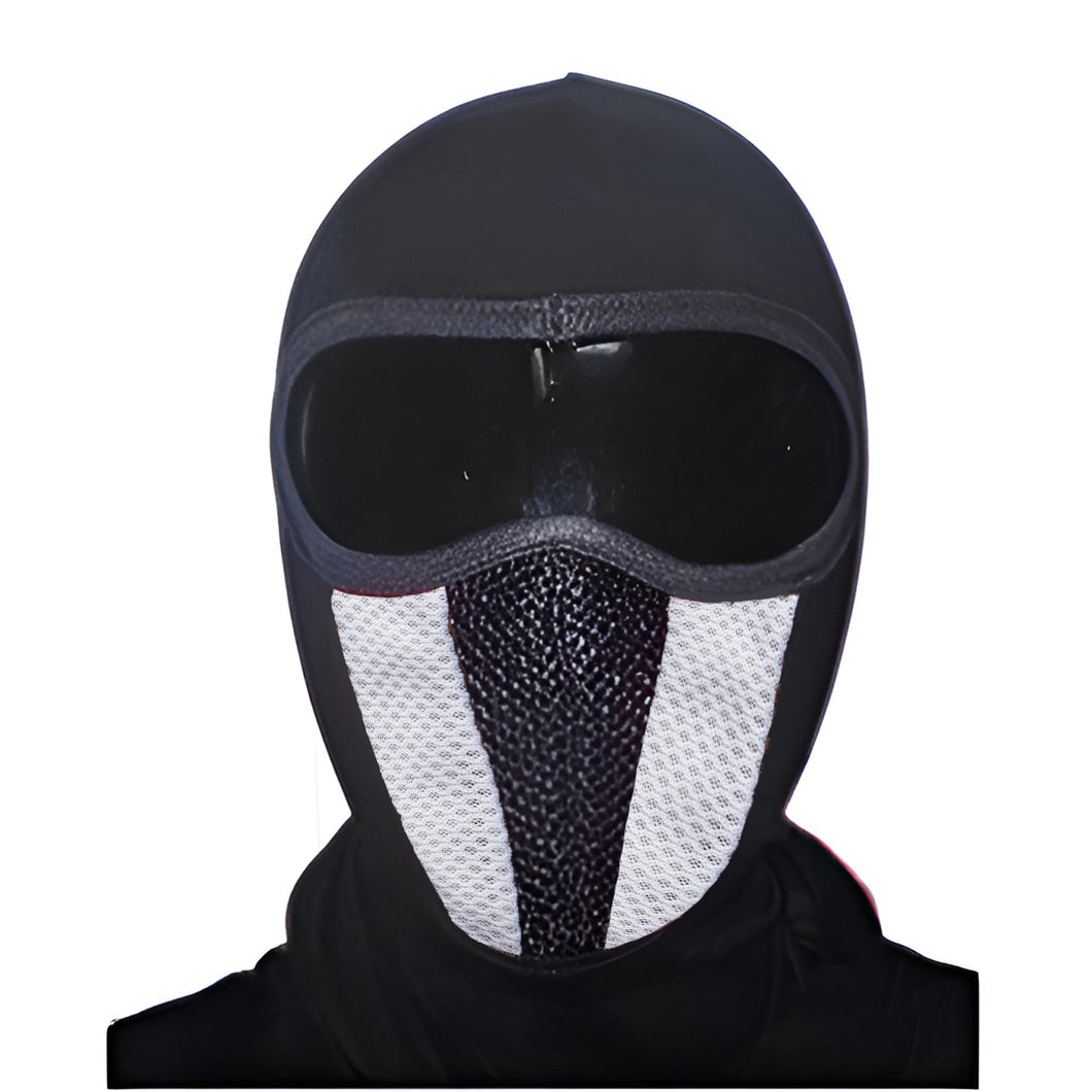 Rider's Face Mask Black-white