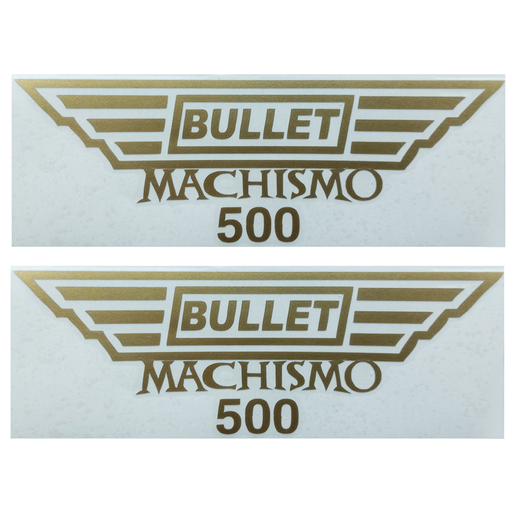 Royal Enfield Machismo 500 cc Tool Box Sticker Golden