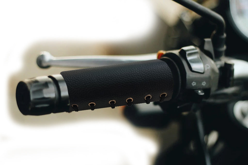 Handlebar Grips Leather Grips For Royal Enfield Royal Enfield