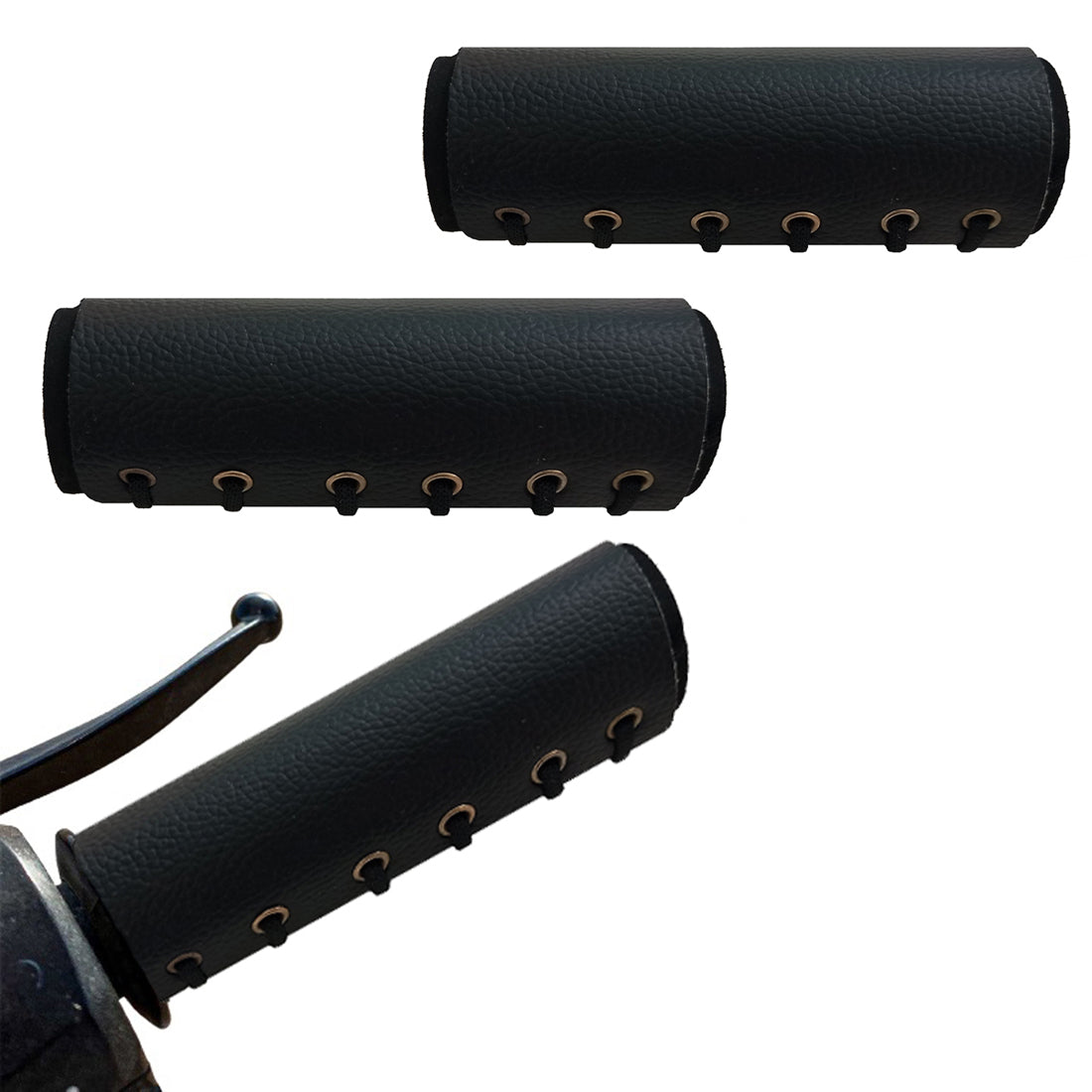 Royal Enfield Handle Grip Cover Faux leather Black Color – Almos Auto