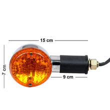 Load image into Gallery viewer, Royal Enfield Motorcycle yellow glass Indicator Set trafficator set
