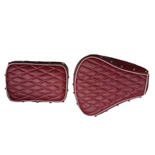 Load image into Gallery viewer, Royal Enfield Classic 350  and 500 cc Maroon Seat cover with Foam Cushioning and Buttons
