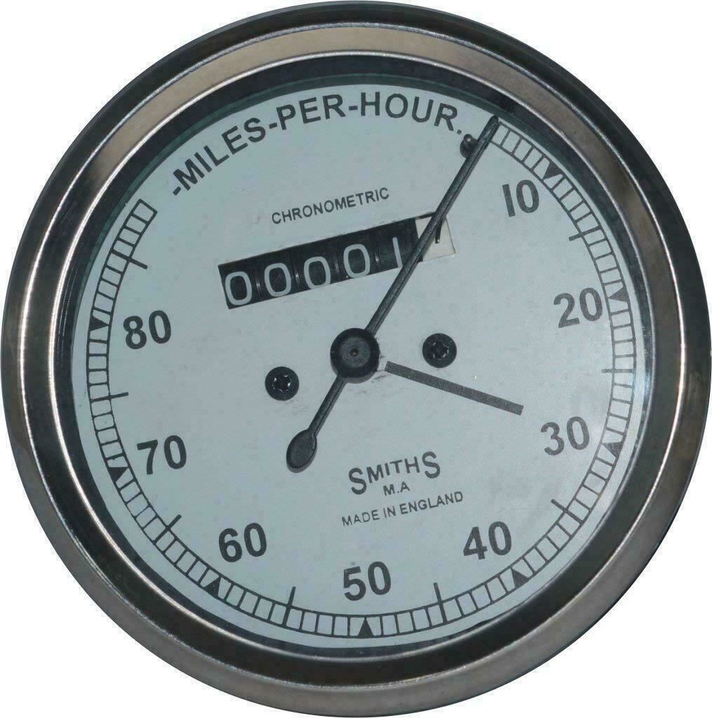 White Dial Smith Milo Meter for Roayl Enfield Bullet Motorcycle