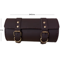 Load image into Gallery viewer, Royal Enfield Bike Tool Bag Brown Button
