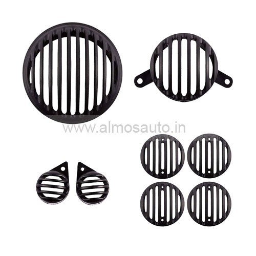 Royal Enfield Motorcycle Non Metal Head Light  Grill Set