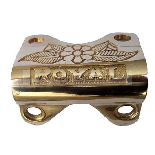 Royal Enfield Motorcycle Handle Bar Clip Brass