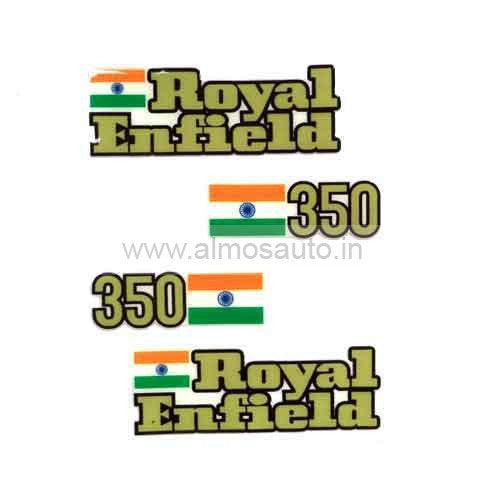 Royal Enfield Motorcycle Customized Petrol Tank And Tool Box Sticker