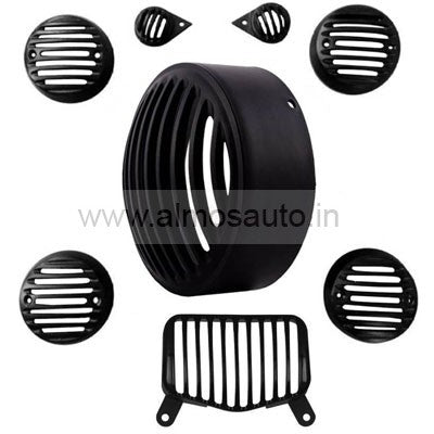 Royal Enfield  Motorcycle Plastic  Grill Set  For Bullet Standard