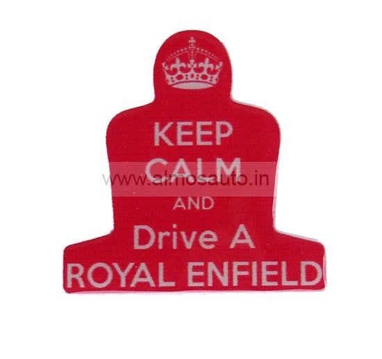 Royal Enfield Keep Calm And Drive Sticker
