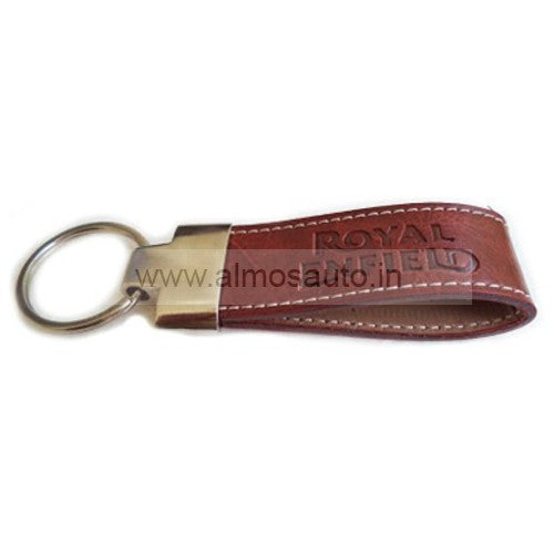Royal Enfield Leather- Brown Key ring