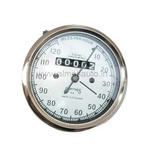 White Dial Smith Milo Meter for Roayl Enfield Bullet Motorcycle