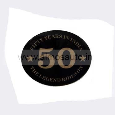 Royal Enfield  Fifty Years Black Sticker