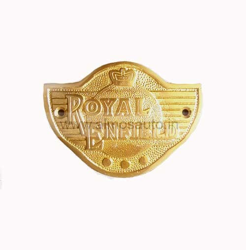 Royal Enfield Motorcycle Brass Badge