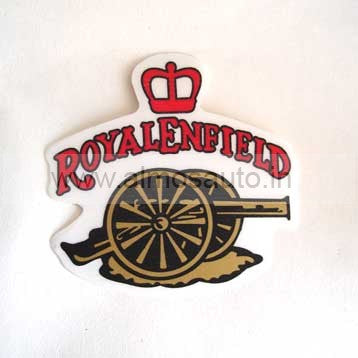 Royal Enfield Motorcycle Sticker Gun Logo